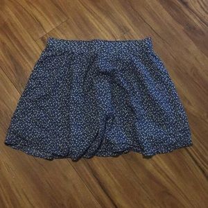 Blue and white spring time skirt